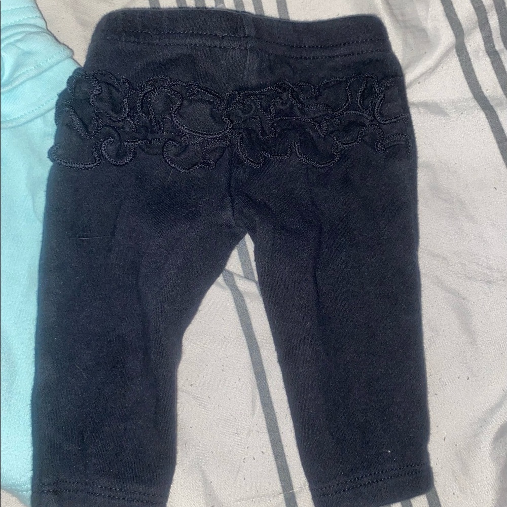 Carter’s Pants Black with ruffles on the butt